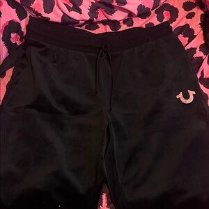 True Religion Black Track Pants